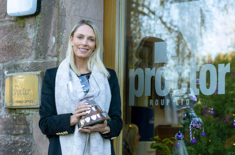 Perthshire Chamber of Commerce Business Star Awards 2024.....
Perthshire Business of the Year, Winner Keira Proctor from The A Proctor Group pictured with her trophy.
Picture by Graeme Hart.
Copyright Perthshire Picture Agency
Tel: 07990 594431