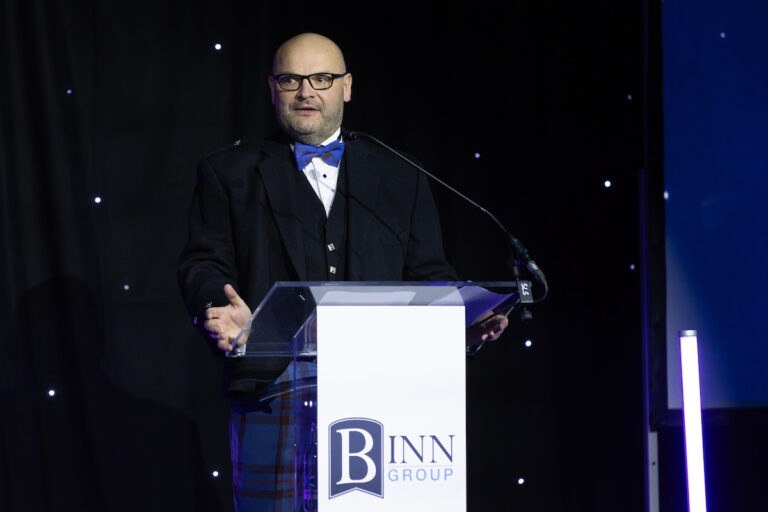 Perthshire Chamber of Commerce Business Star Awards 2024.....Crieff Hydro Hotel
PCoC President Kerr Elliott.
Picture by Graeme Hart.
Copyright Perthshire Picture Agency
Tel: 07990 594431