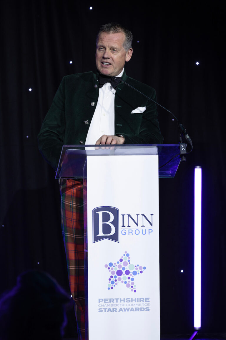 Perthshire Chamber of Commerce Business Star Awards 2024.....Crieff Hydro Hotel
Stephen Leckie, Chair of Visit Scotland
Picture by Graeme Hart.
Copyright Perthshire Picture Agency
Tel: 07990 594431