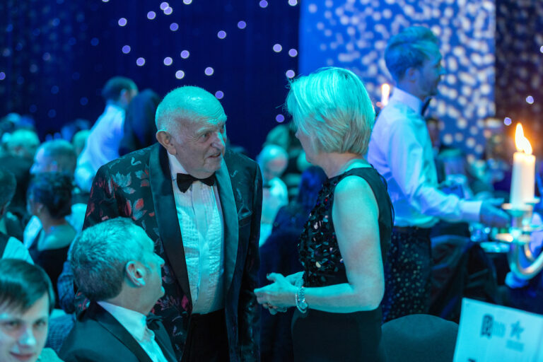 Perthshire Chamber of Commerce Business Star Awards 2024.....Crieff Hydro Hotel
John MacGregor talking with Fiona Leckie
Picture by Graeme Hart.
Copyright Perthshire Picture Agency
Tel: 07990 594431