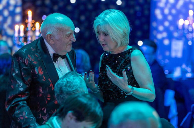 Perthshire Chamber of Commerce Business Star Awards 2024.....Crieff Hydro Hotel
John MacGregor talking with Fiona Leckie
Picture by Graeme Hart.
Copyright Perthshire Picture Agency
Tel: 07990 594431