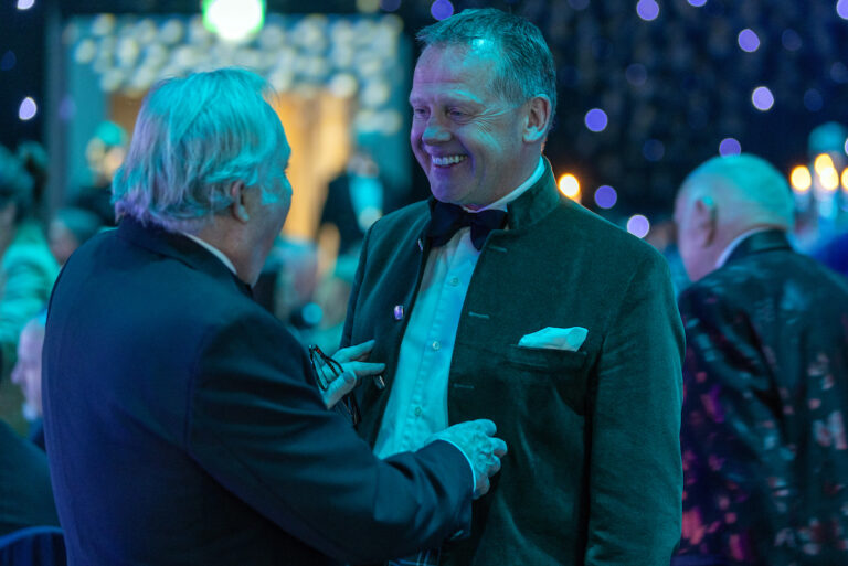 Perthshire Chamber of Commerce Business Star Awards 2024.....Crieff Hydro Hotel
Stephen Leckie talking with James Denholm
Picture by Graeme Hart.
Copyright Perthshire Picture Agency
Tel: 07990 594431